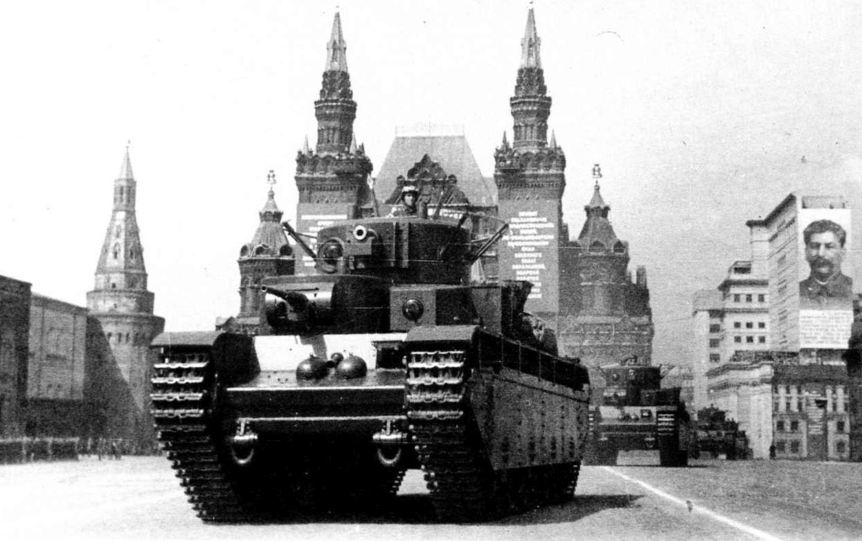 T-35 soviet heavy tank  in Moscow (2)