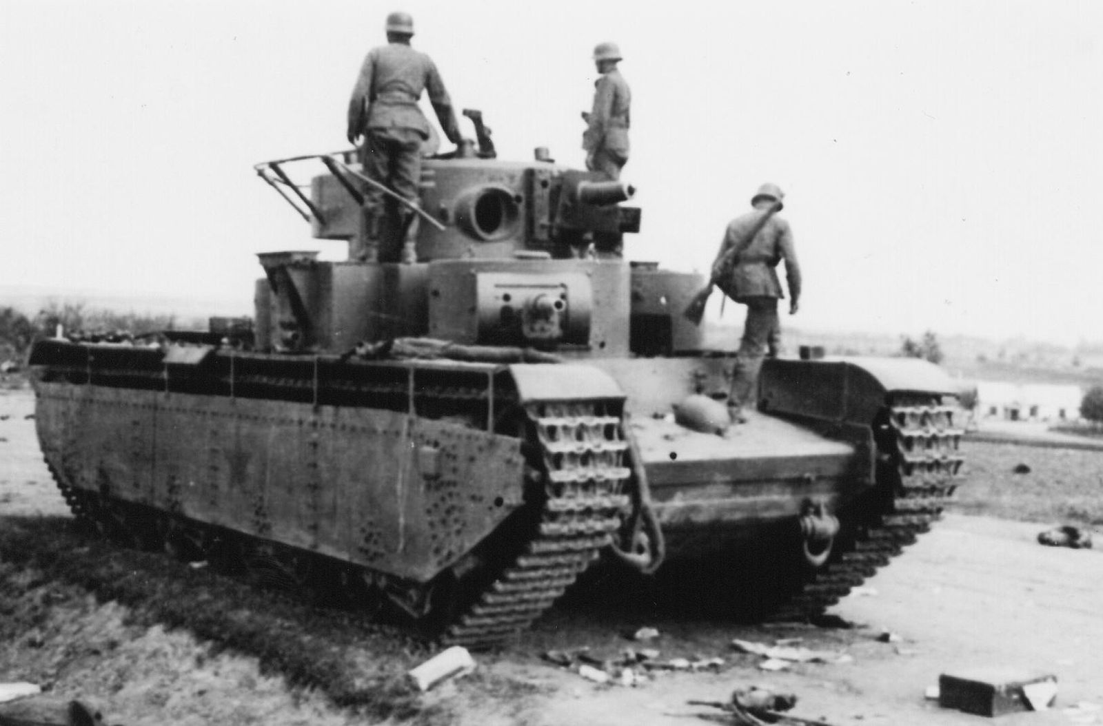T-35 soviet heavy tank model 1937, 67 Tank Regiment, 34 Tank Division, 1941