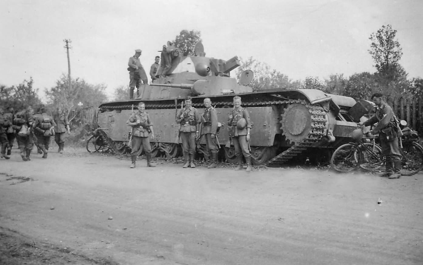 T-35 soviet heavy tank no. 234-42, 68 Tank Regiment , near Lvov,  1941