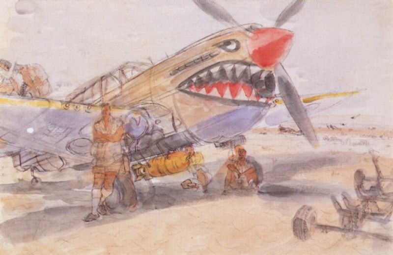 The Battle of Egypt, 1942. Bombing Up by Anthony Gross