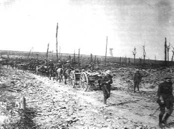The devastation of Delville Wood. September, 1916.