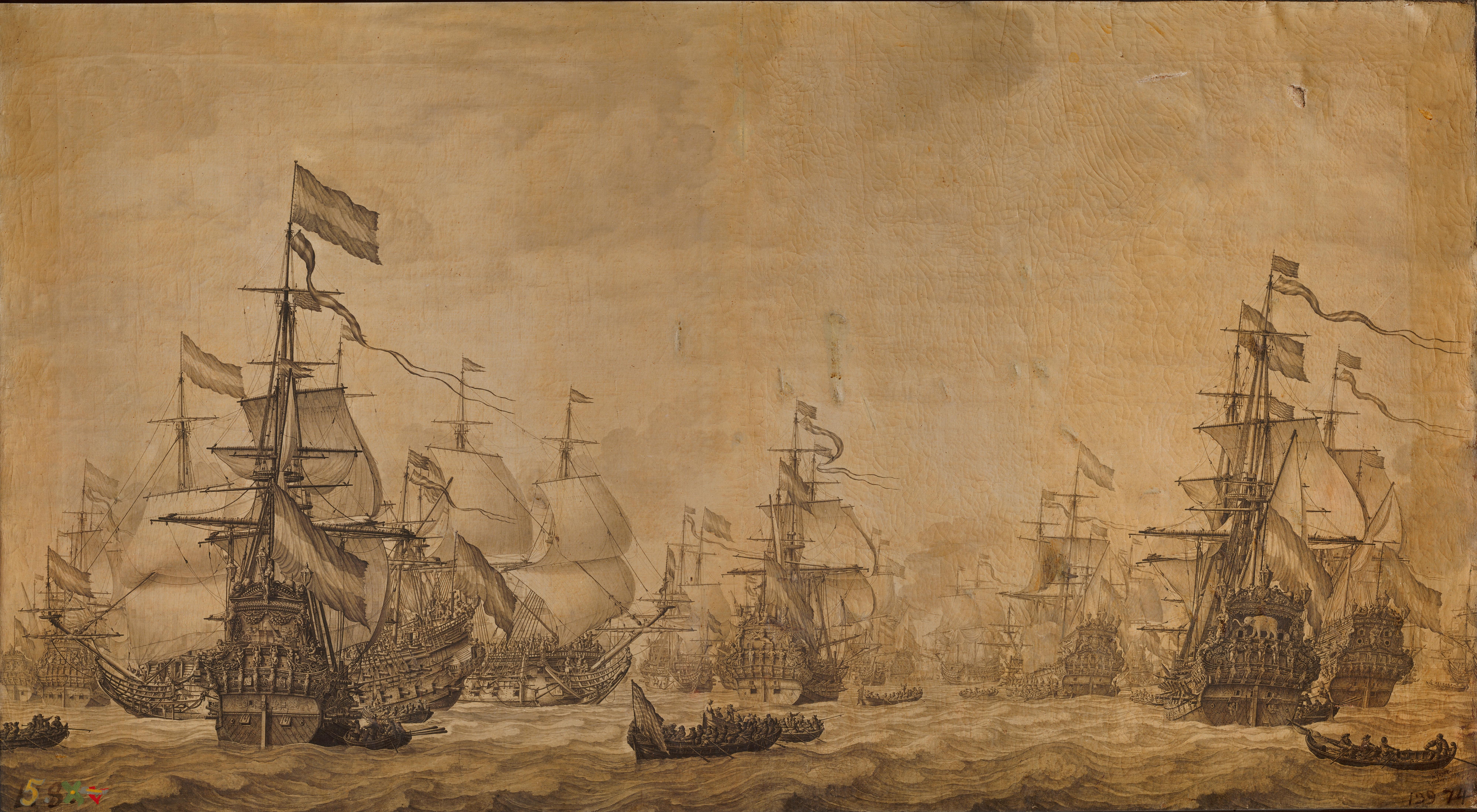 The-Dutch-Fleet-Under-Sail-Willem-Van-De-Velder-The-Elder
