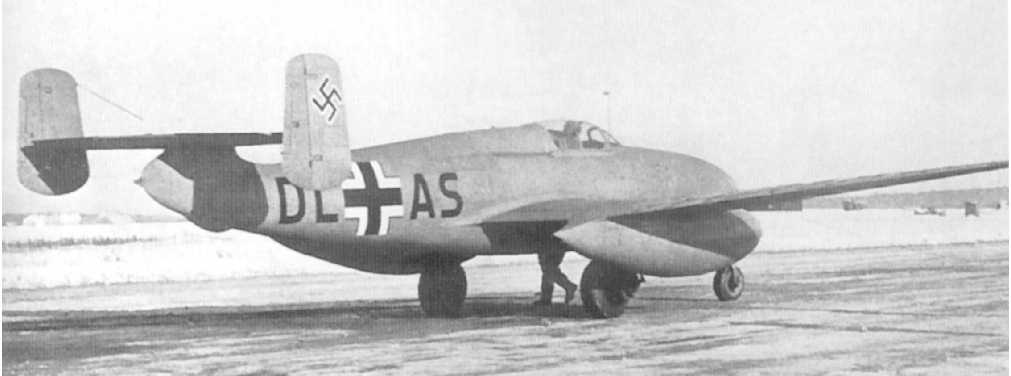 The He 280 Prototype taking off in Winter Condition