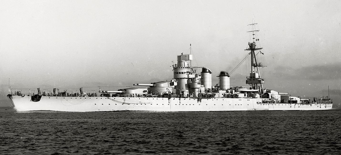 The Italian battleship "Giulio Cesare"