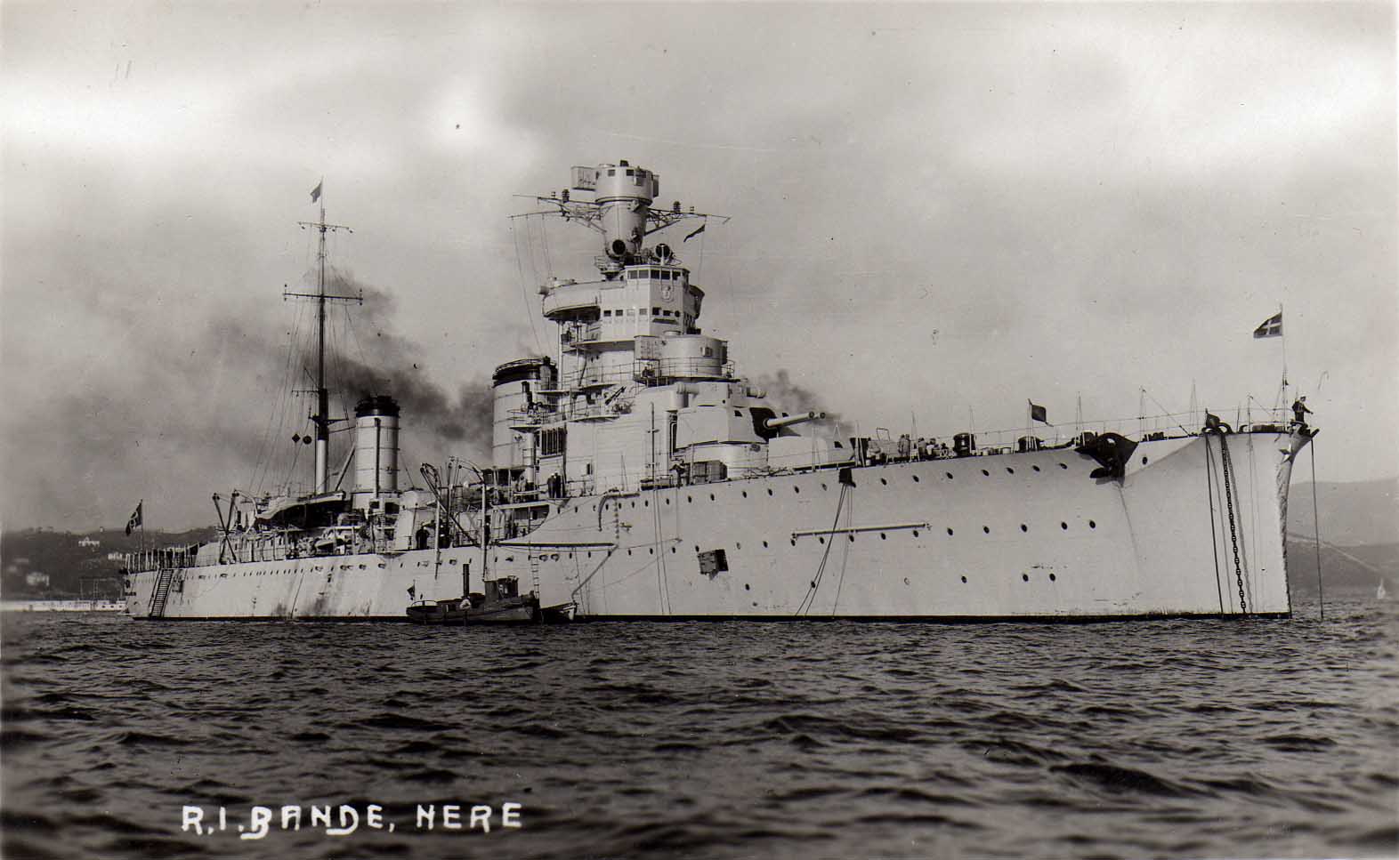 The Italian Giussano-class light cruiser "Giovanni dell Bande Nere", 1933