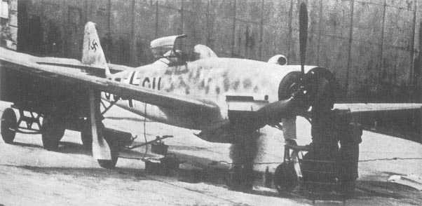 The Me 309 Prototype being serviced