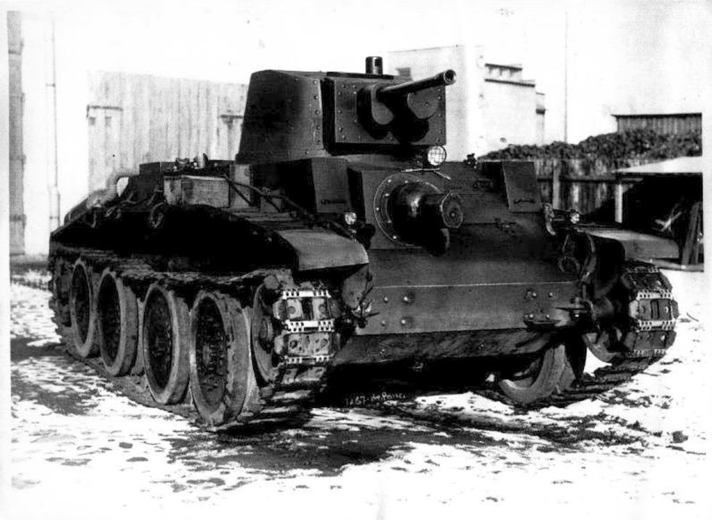 The prototype of the Polish  cruiser tank  PZInż 10 TP,  1938 (1)