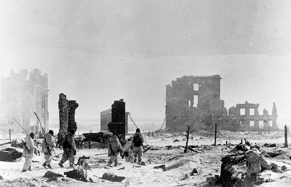 The Red Army minesweepers in  Stalingrad