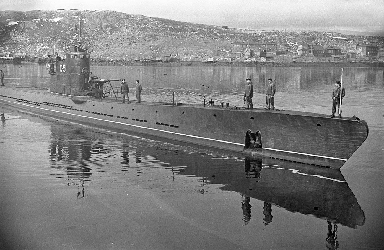 The soviet S-type submarine "S-51", serie IXbis
