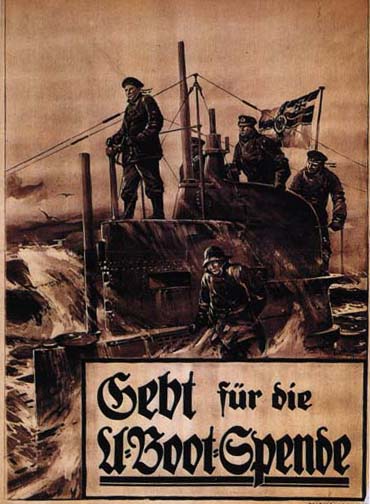 The Submarine - Vintage German Propaganda Poster
