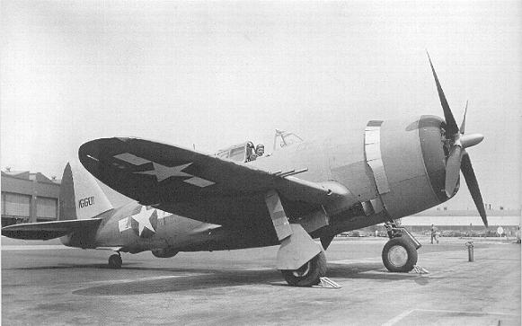 The unofficial XP-47M chrome yellow test mule (P-47C)