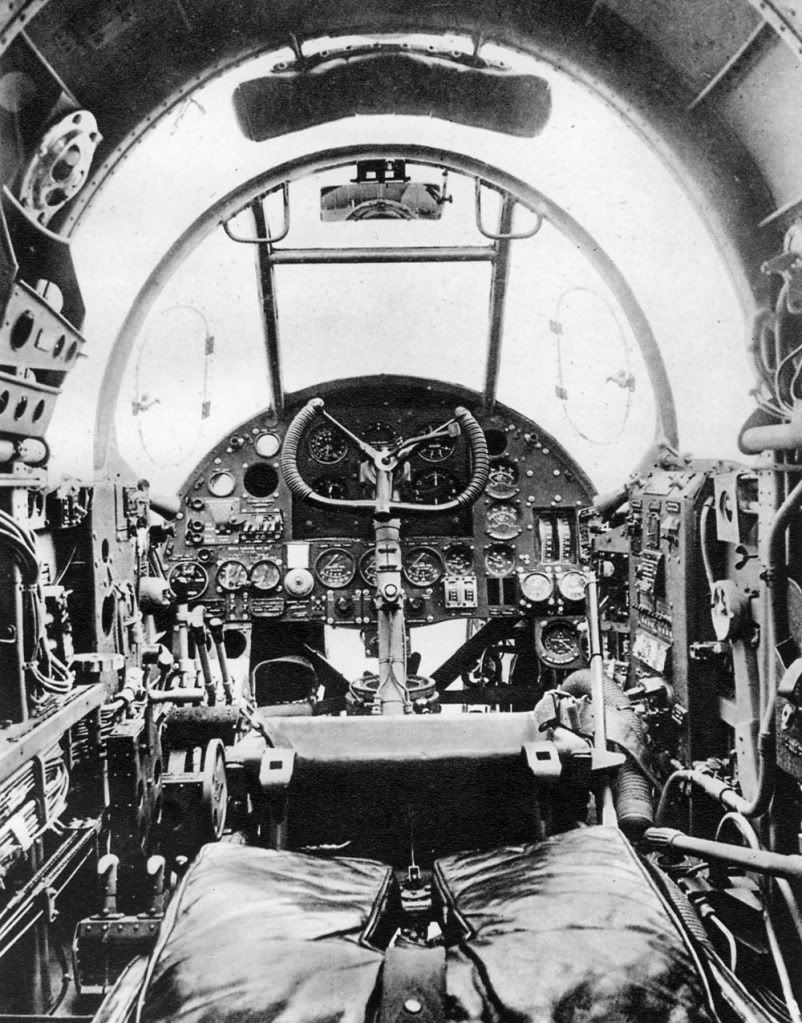 The_cockpit_of_a_Hampden_Bomber_
