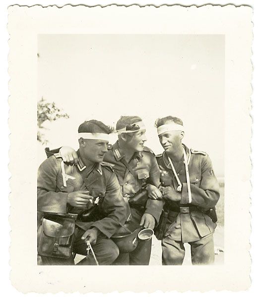 Three Wounded German Soldiers
