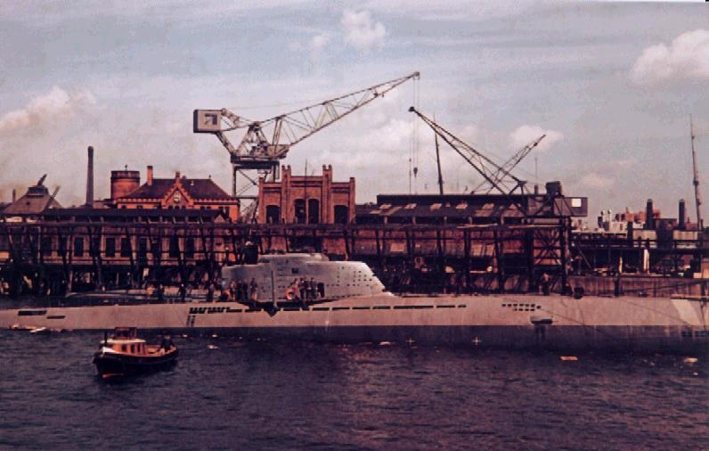 Type XXI U-boat fitting-out