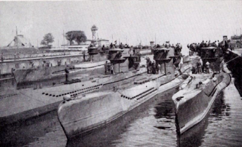 U-Boats at Wilhelmshaven.