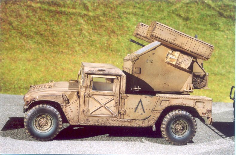 US Humvee Avenger Desert Tan Italeri Model1_1