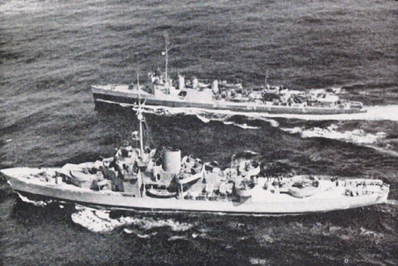 USCG Spencer and USS Bulmer
