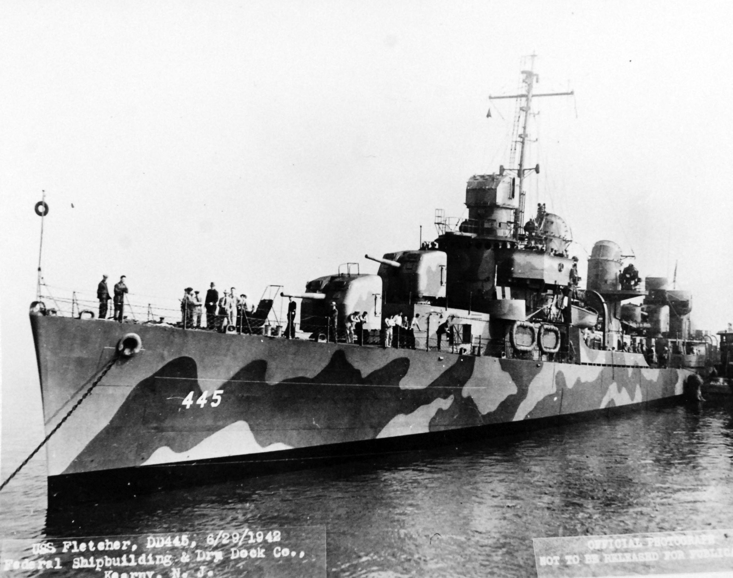 USS Fletcher (DD445) 1942_b Aircraft of World War II WW2Aircraft