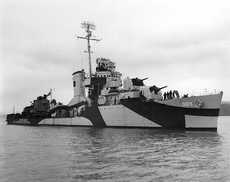 USS Mugford (DD-389) a Bagley class destroyer in 1944