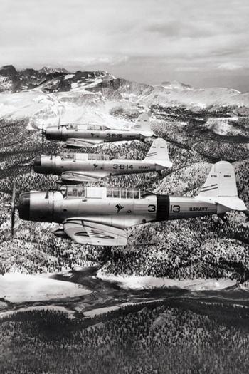 Vought Vindicators, WW II early dive bombers