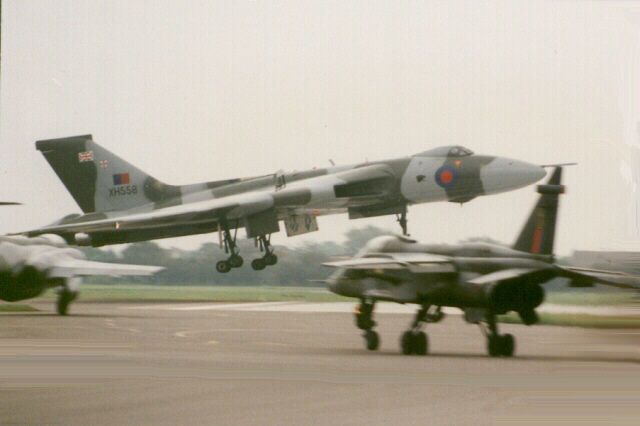 Vulcan with Jaguar in foreground