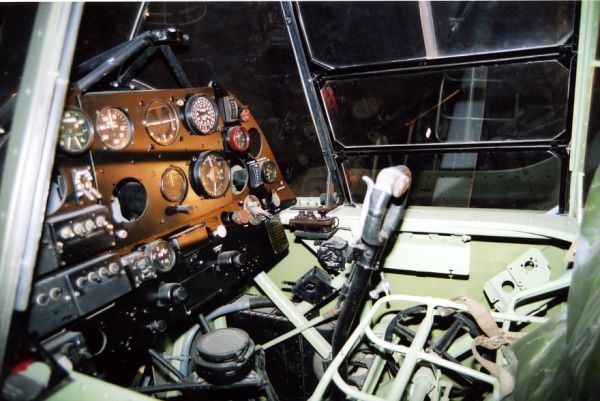 Westland Lysander Cockpit - wide view