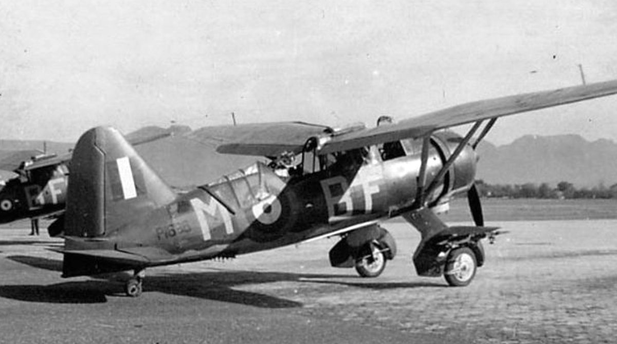 Westland Lysander II , P9136, BF-M , no. 28 Squadron , 1942