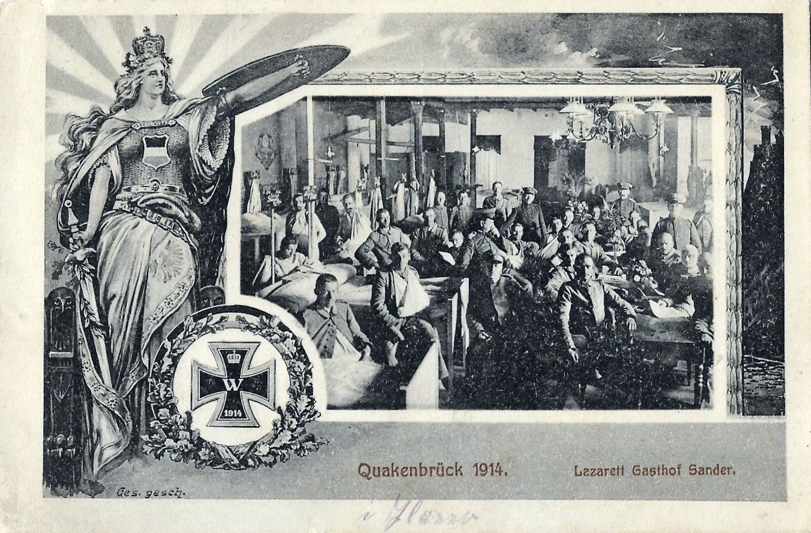 World-War 1914, Lazarett Quakenbrück, Restaurant Sander