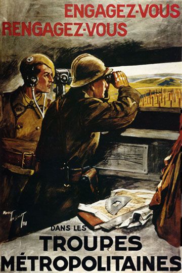 World War Two French Propaganda Poster