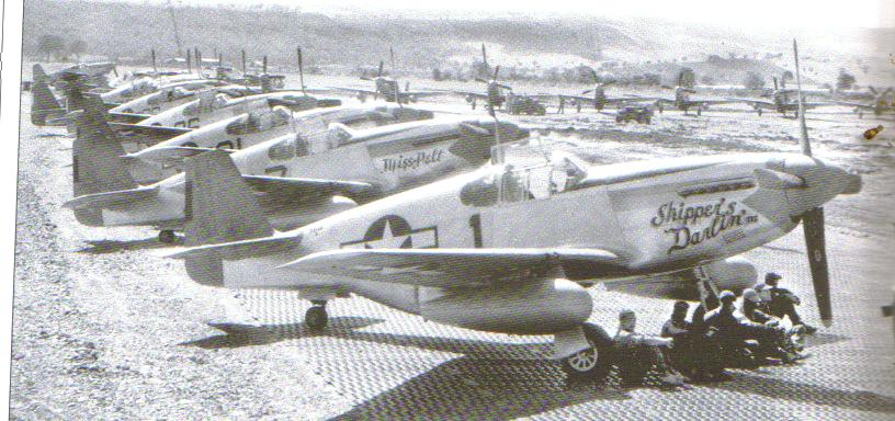 WWII 332nd FG flight line