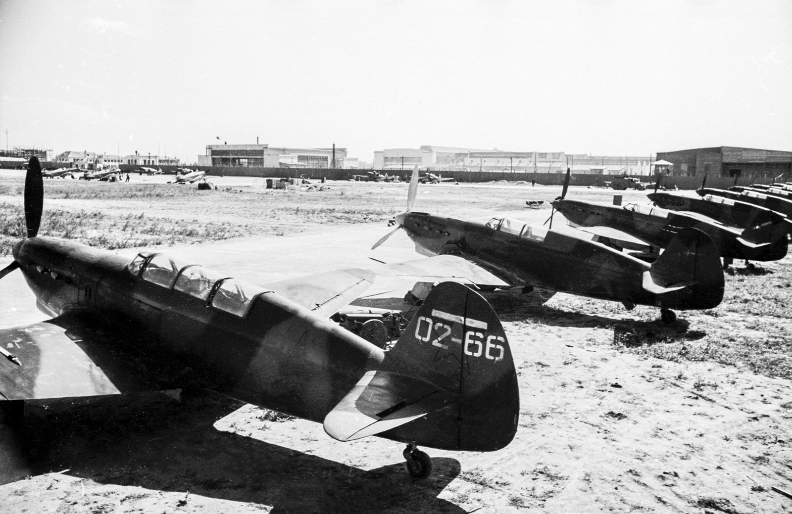 Yakovlev Yak-7V no.02-66  and Yak-7Bs (2)