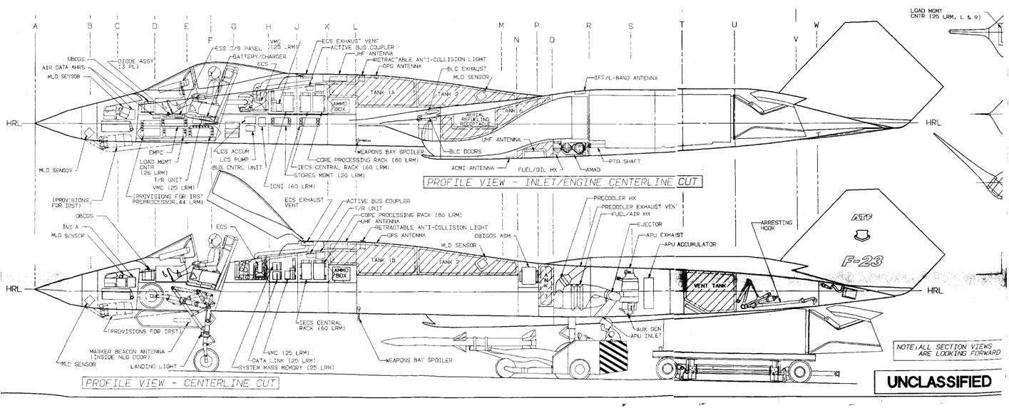 Yf 23 чертеж