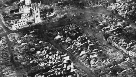 Ypres in the fall of 1917. A town destroyed by three years of fighting ...