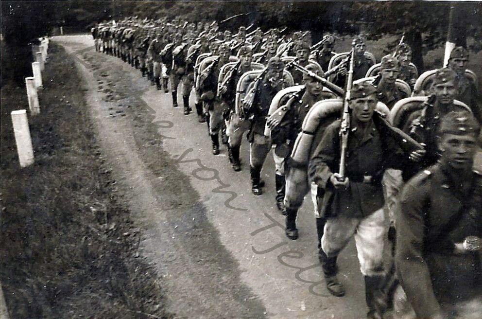 Zugausmarsch August 1937 bei Quakenbrück